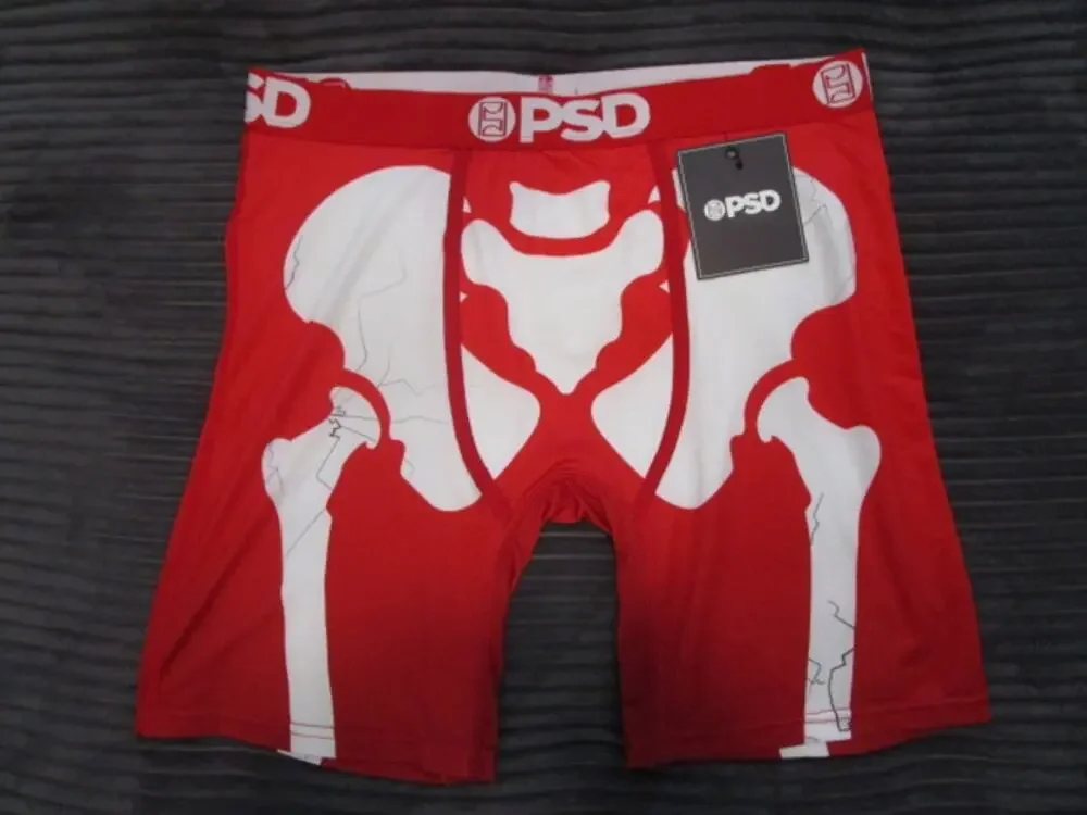PSD Snapped X-Ray Plevis Red Men's Medium Underwear Boxer Briefs
